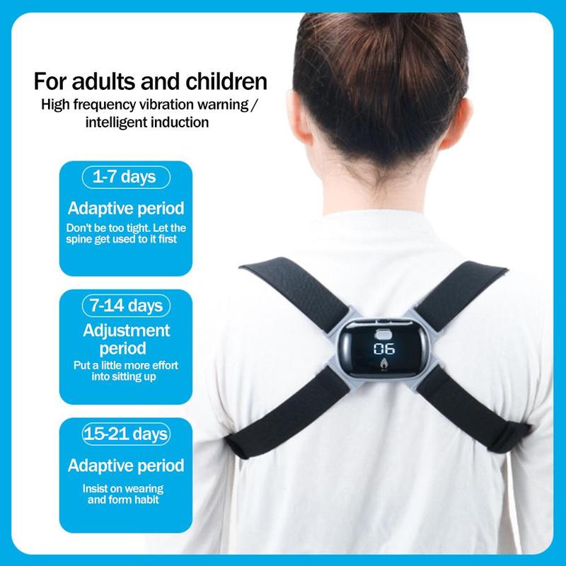 1 pièce orthèse à Induction intelligente noir Posture de Correction Anti-bossu pour enfants avec maintien des os en Posture droite