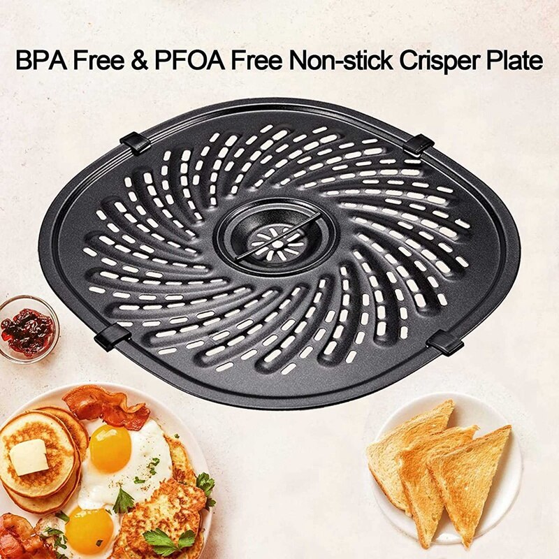 Air Fryer Replacement Grill Pan for Power XL Gowise 7QT Air Fryers Nonstick Coating Crisper Plate Air Fryer Part