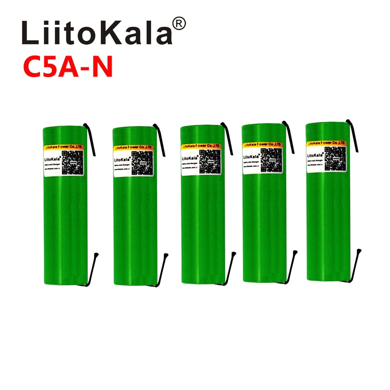 Liitokala C5A-N Max 40A Pulse 60A Original 3.6V battery 18650 rechargeable VTC5A 2600mAh High Drain 40A Battery