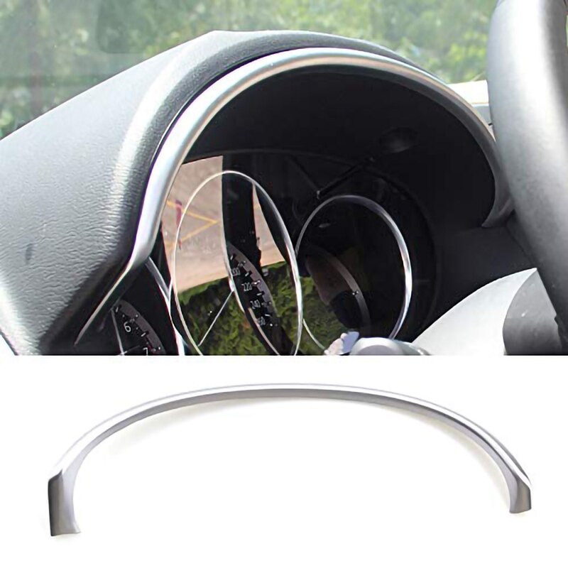 For Mazda Cx-5 Cx5 Chrome Interior Instrument Dashboard Panel Trim Cover Bezel Strip Molding Garnish