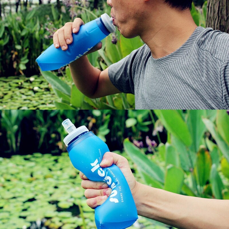 600ml bløde flasker vandtaske vandflaske sport løb hydration pack tpu sammenklappelige sammenfoldelige kedel talje tasker