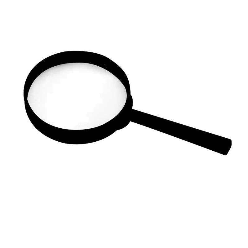 Handheld Vergrootglas Draagbare Vergrootglas Loupe Reading Glas Lens Kid Inspectie Vergrootglas Voor Reading Kleurrijke Kind Speelgoed 3X Лупа: black