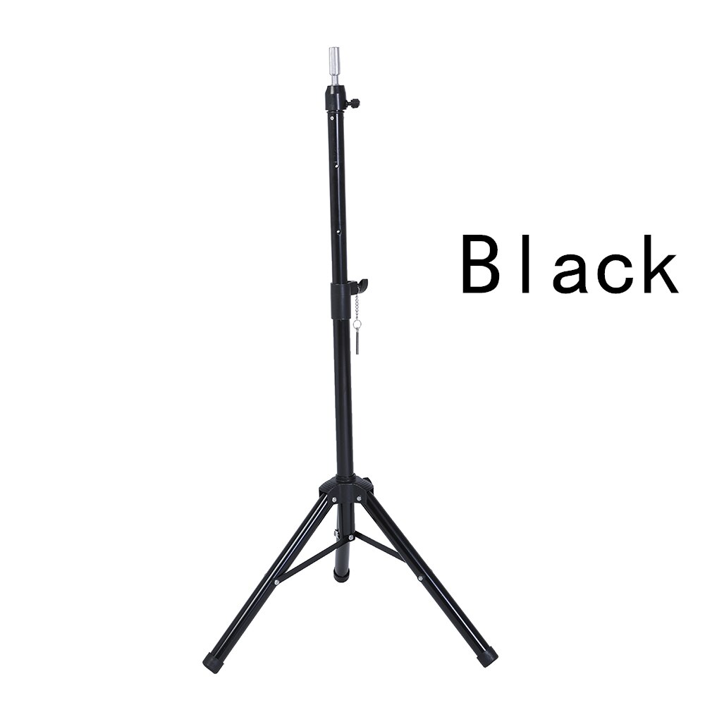 Adjustable Silver Aluminum Mannequin Head Tripod Stand Hairstyles Hairdressing Training Wig Head Clamp Holder for Practice Model: Black-160cm