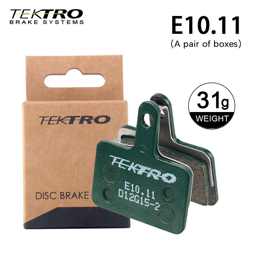 Pastillas de freno de disco Tektro MTB, pastillas de freno de disco hidráulicas de resina metálica, pieza de repuesto para freno de bicicleta de montaña para Shimano B01S: Verde claro