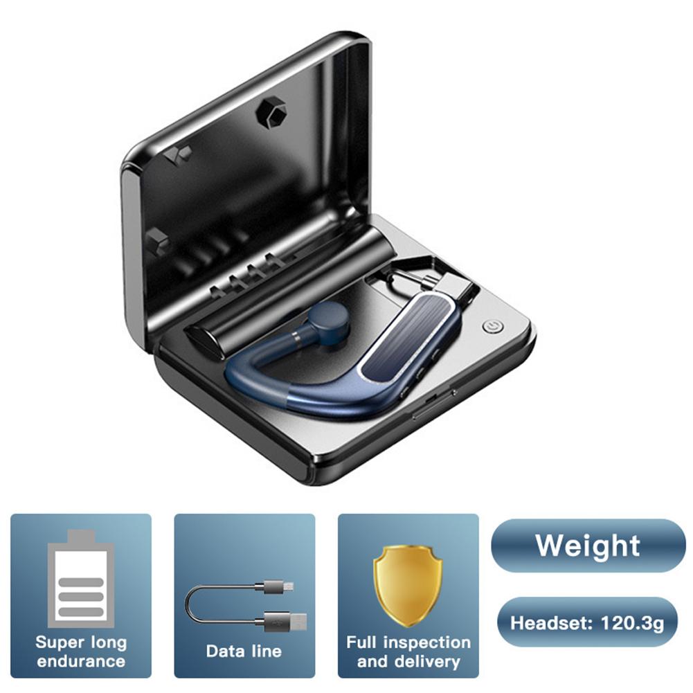 Y11 Bluetooth 5.0 In-Ear Headset Noise Reduction Stereo Earphones with Mic for iPhone for Android IOS Car Handsfree Call Earbuds: Blue with Case