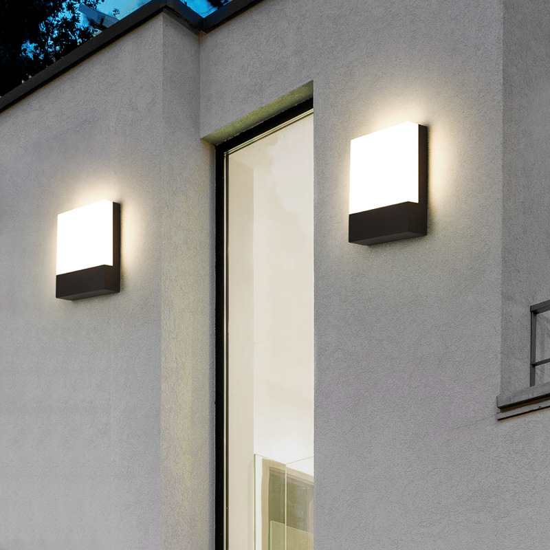 Udendørs væg led vandtæt udvendig terrasse sensor bevægelse gårdhave altan lys dør forlampe gang salle have