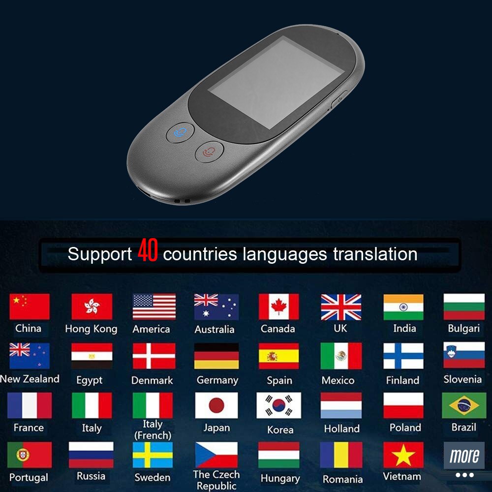 40 Language Instant Voice Translator Instant Offline 2.4inch Touchscreen For Business Travel F1