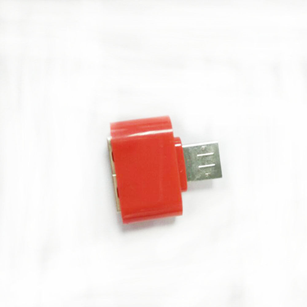 5 Colors Mini Micro USB Male to USB 2.0 Female Adapter OTG Converter For Android Tablet: Red