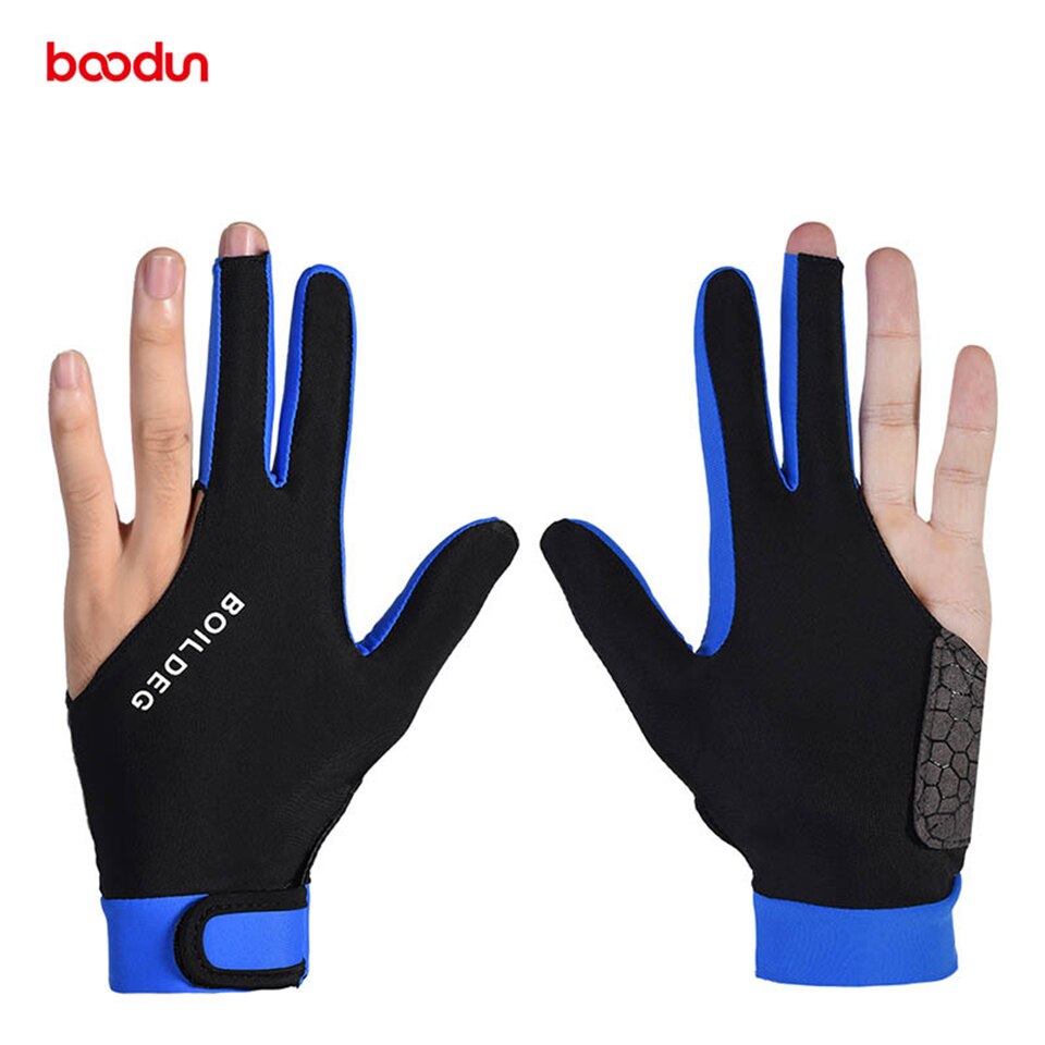 Boodun 1Pcs Hoge Elastische Mannen Vrouwen Biljart Handschoenen Voor Linkerhand Spandex Microfiber Zwembad Handschoen Tafel Game Snooker accessoires