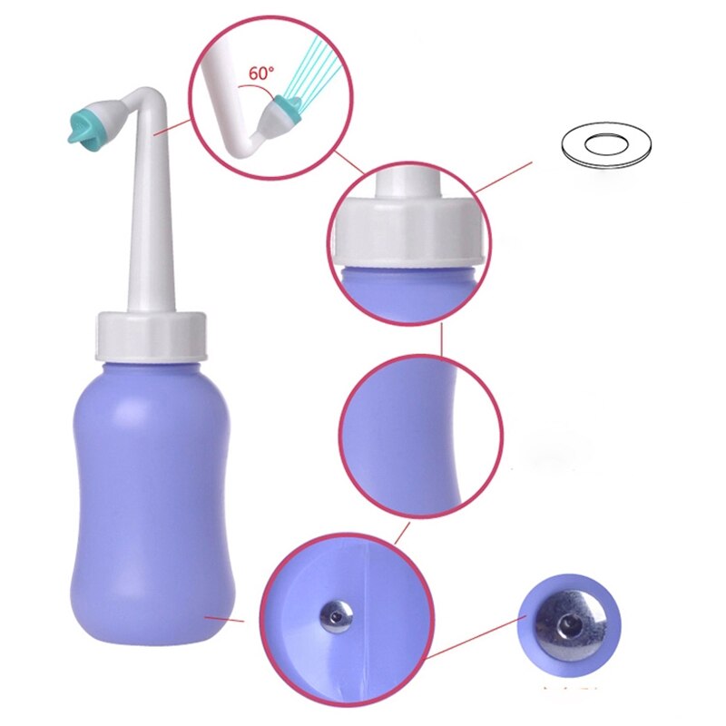 Go Spa Travel Bidet Portable Extensible 300/380/450 ml Bidet with Convenient Angled Nozzle