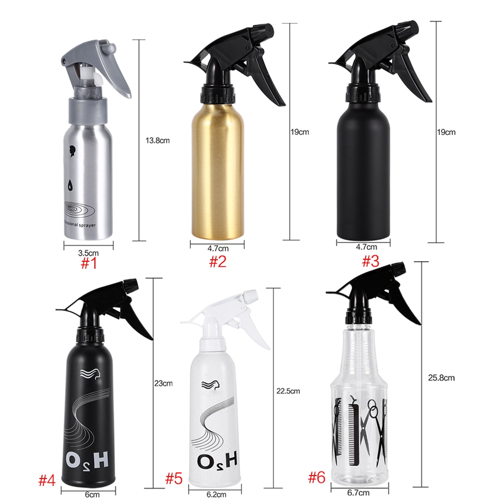 350ml tomme hårsprayer flaske tryk sprøjte pumpe flaske frisør tatovering makeup hår spray flaske