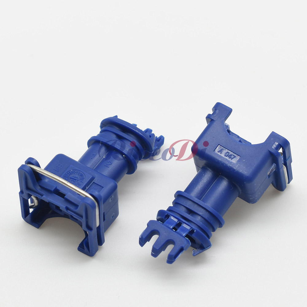 1 set 2-pins EV1 auto-brandstofinjector-stekkerconnector Junior Power Timer JPT Jetronic-kits 282189 -1 Voor auto groen blauw geel grijs: Donkergrijs