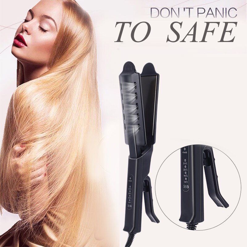 Four-gear Ceramic Tourmaline Ionic Flat Iron Hair Straightener For Women Straightener Curler Hair Flat Hair Straighting