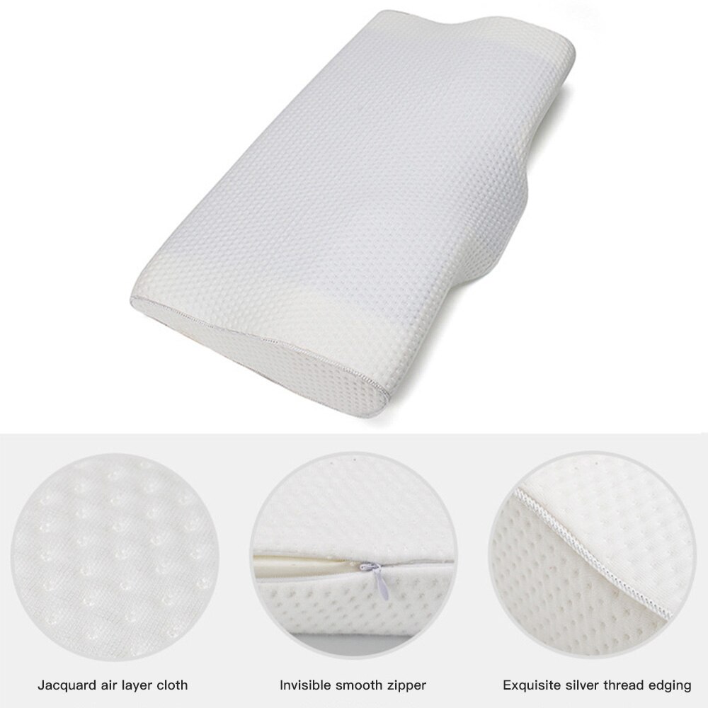 Memory Foam Gel Pillow Summer Ice-cool Anti-snore Slow Rebound Sleep Pillow Orthopedic Soft Health Care Neck Pillow Home Bedding