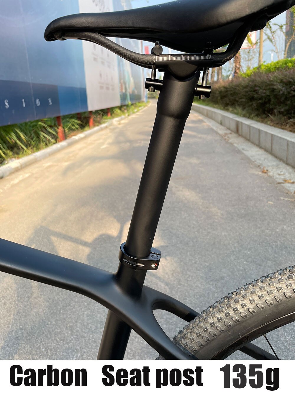 Full Carbon Fiber Bicycle Seatpost Mountain Bike Seatpost Road bike Seatpost Ultralight Titanium Screw 27.2/30.8/31.6*300/350/40