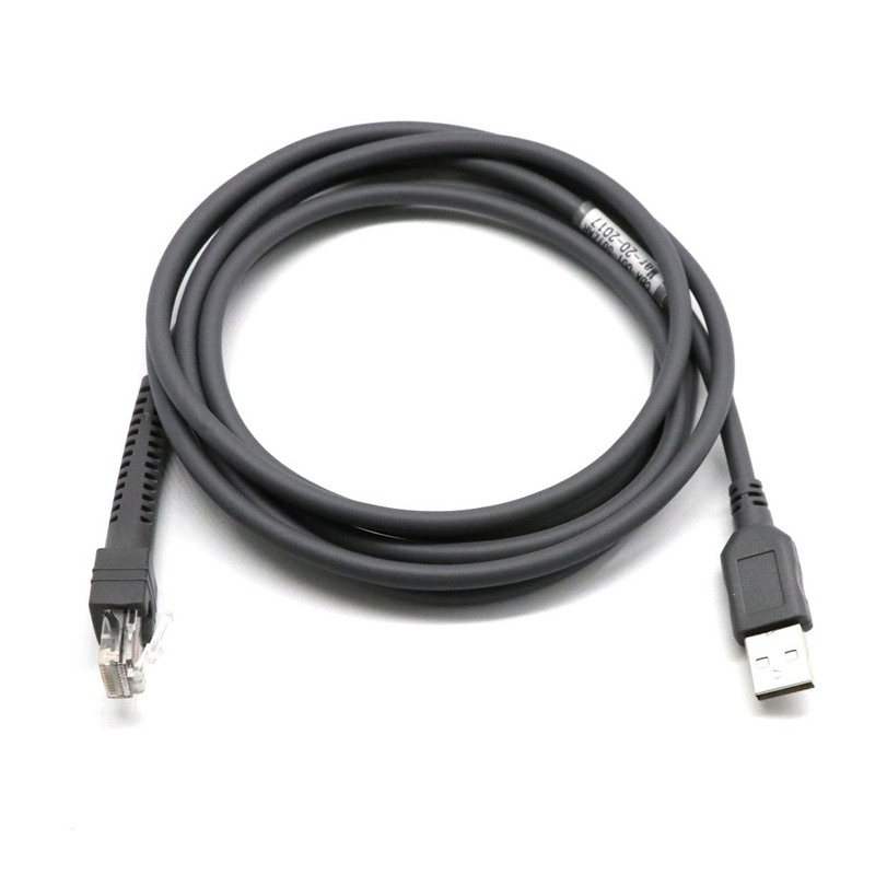 USB To RJ48 RJ50 Scanner Data Cable for LS1203 LS2208 LS4208 LS3008 CBAU01-S07ZAR Symbol Barcode Scanner Part Cable