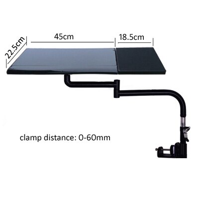 OK 071-soporte móvil para ordenador portátil, soporte ajustable para sofá, Monitor de ordenador, montaje y teclado, mesa giratoria para ordenador portátil: OK070 BLACK