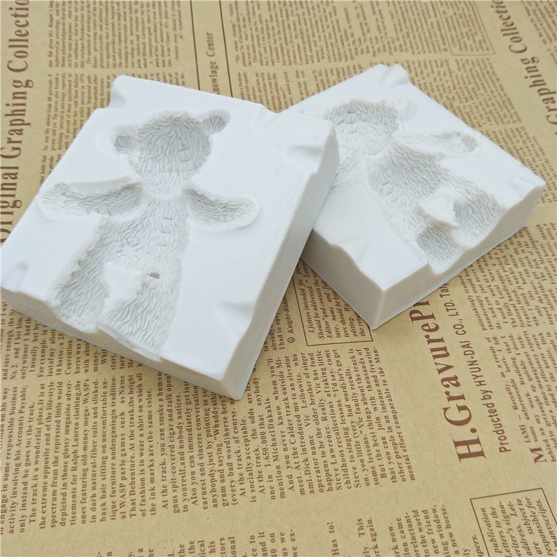 Grote siliconen mallen voor beren, fondant, taartdecoratie, gereedschappen, siliconen mallen, suikerwerk, chocolade, bakgereedschap voor taarten, gumpastevorm