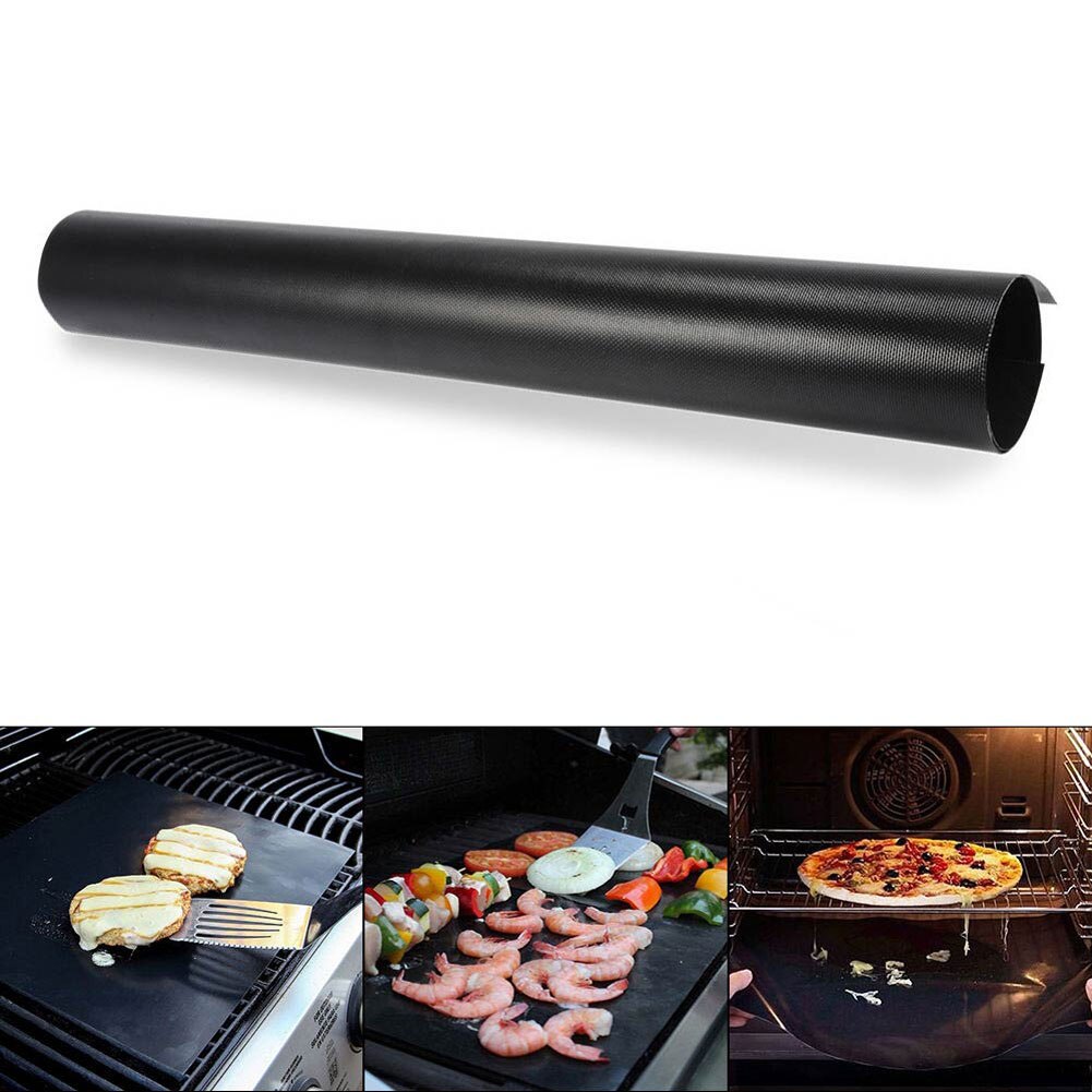 Utendørs stekematte grillmatte servise mattematte bærbar enkel gjenbrukbar ikke-pinne varmebestandig brettark til camping