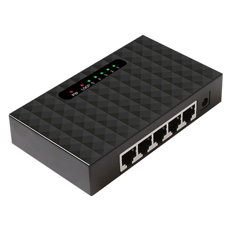 Gigabit sieć przełącznik 5 Port 1000Mbps szybki Ethernet przełącznik Lan Centrum dla gospodarstwo domowe EU wtyczka: Default Title