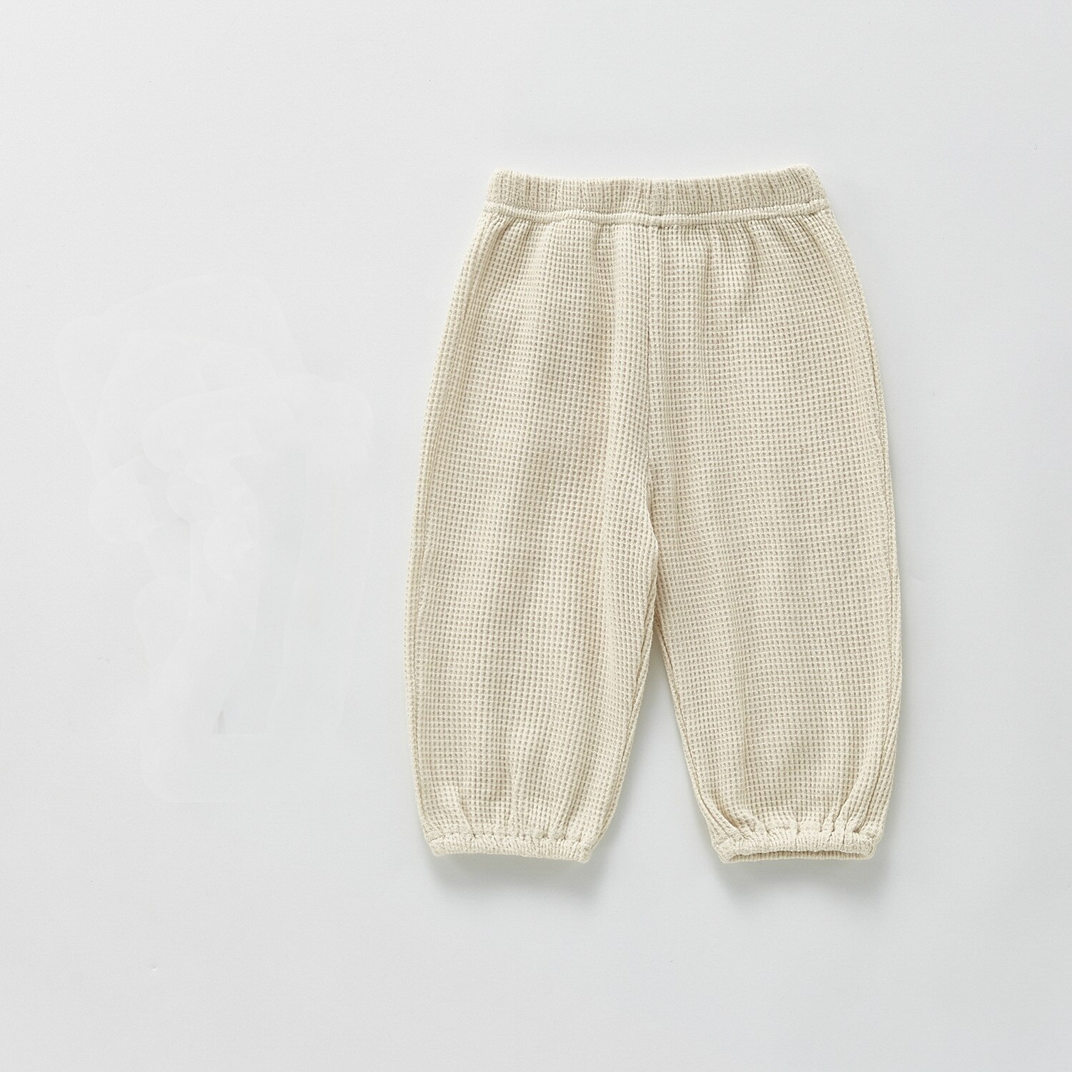 Baby Casual Broek Jongens En Meisjes Wafel Buitenlandse Stijl Peuter Broek Voor Buitenste Dragen Effen Kleur Met Zakken: Ivoor / 66(3-6M)