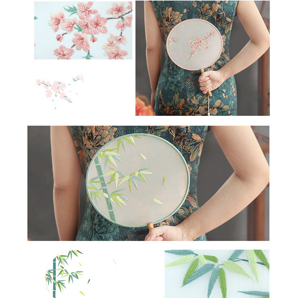 DIY Embroidery Flower Painting Interesting Handicrafts DIY Material Kits Beginner Embroidery Embroidery Kit Stitch Kit