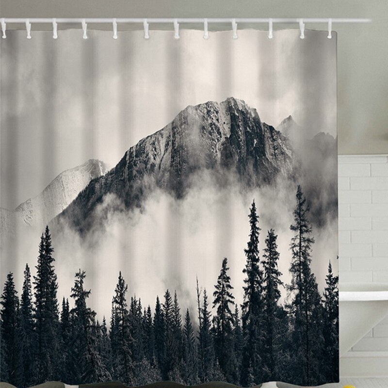 Zeeschildpad Print Waterdicht Douchegordijn Polyester Bad Gordijn Octopus Thuis Badkamer Gordijnen met 12 Haken