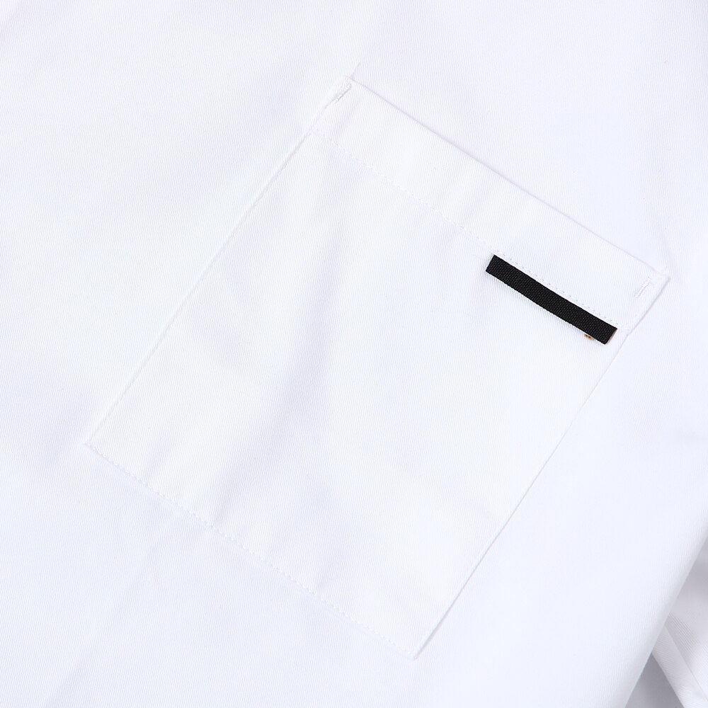 nueva transpirable de manga corta uniforme de chef unisex chef chaqueta de cocina cafetería camarero trabajo uniforme