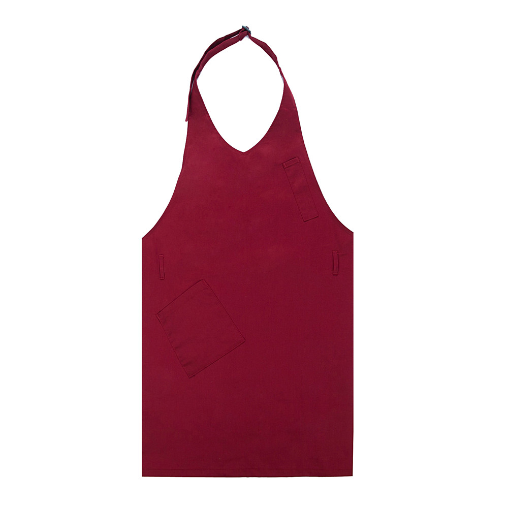 Adjustable V Neck Apron Food Service Coffee Shop Bakery Restaurant Chef Waiter Cook Wear Aprons Kitchen Work Uniform: Red