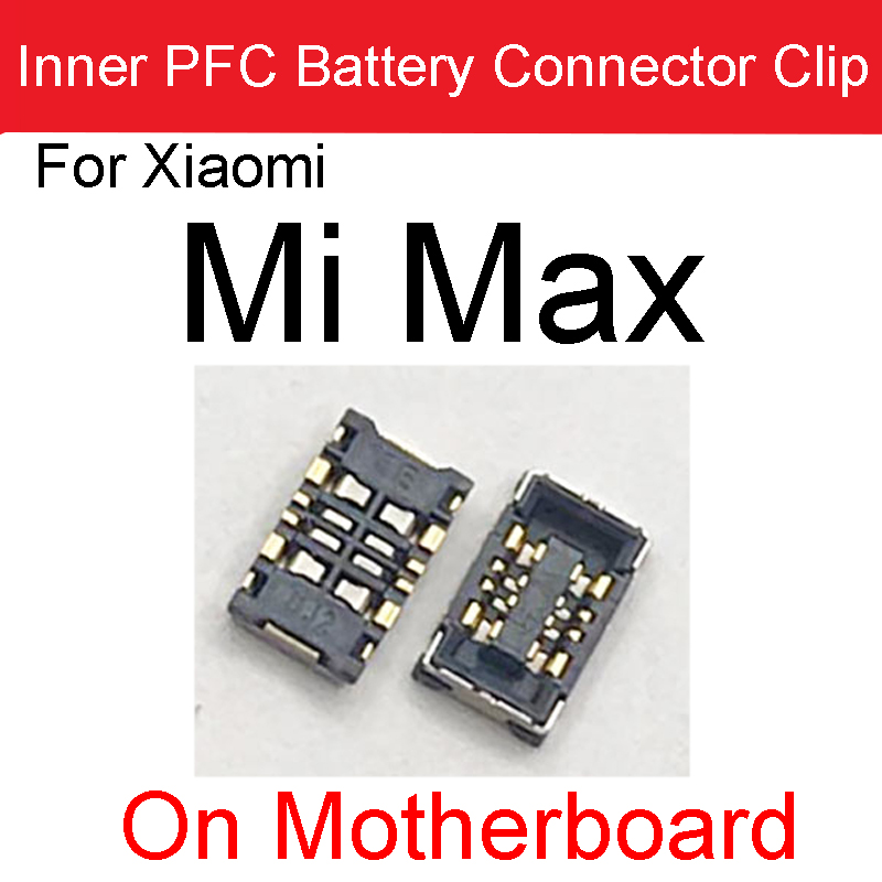 2Stck Batterie FPC Stecker Clip auf murmeln Bord Für Xiaomi Hinweis 2 3 mischen 2S 3 Max 2 3 Mi F1 A1 A2Lite Mainboard Ersatz Teile: Mi Max