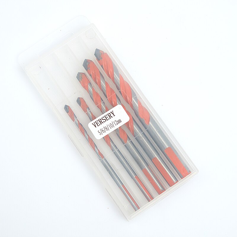 5PCS 5 - 12mm Ultimate Drill Bits Twist Drill Head Wall Ceramic Glass Punching Hole Working Set multifunctional drill bit: 5-6-8-10-12mm