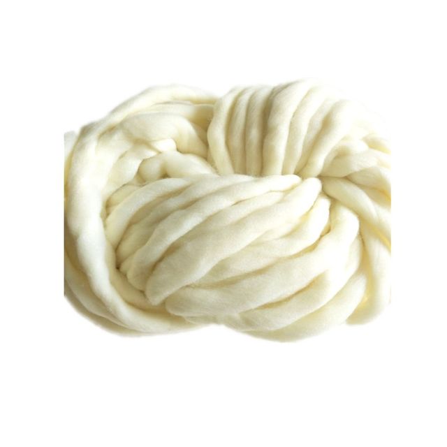 Grof Deken Bal Breien Draad Arm Gebreide Deken Grof Wol Garen Wol Dik Garen Bal Grof Wol Grof Garen: cream
