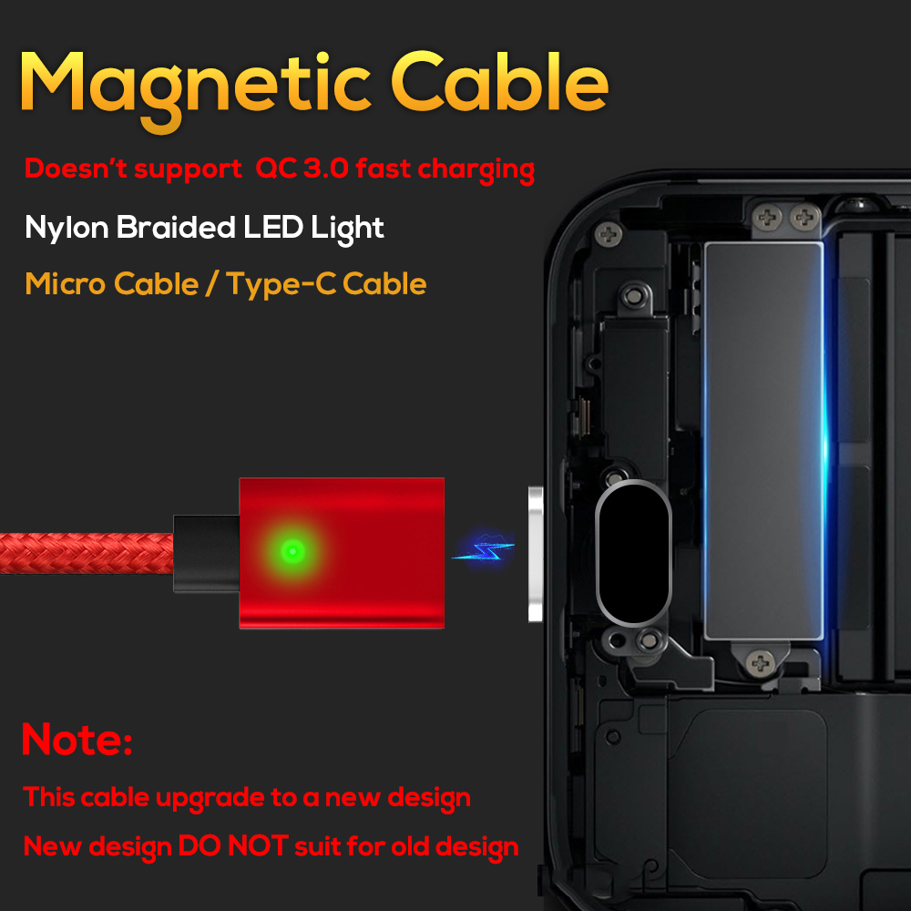 Topk f-line magnetisk mikro usb kabel & usb typ c kabel data sync nylon flätad led indikator magnet laddar kabel usb c