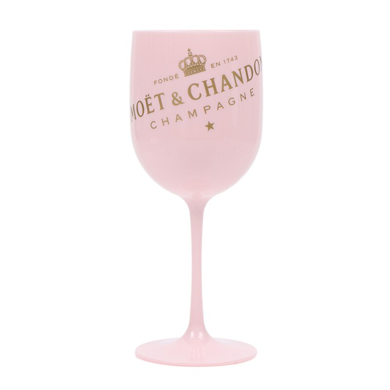 1PC 480ml Wine Plastic Cup Party White Champagne Coupes Cocktail Glass Champagne Flutes 8CM: pink