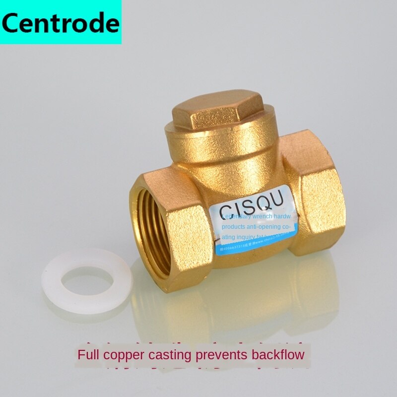 Copper 1/2IN Discrete Check Valve Spring Check Valve 3/4IN 1 Inch Thread Horizontal Check Valve