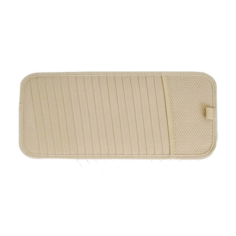 Bärbart solskydd i 3 färger med 12 skivor dvd-cd-fodral för cd-väska för medialagring i bil  -25: Beige