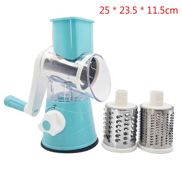 Home Kitchen Rotary Fruit Grater Multifunctional Vegetable Cutter Slicer Tools Kitchen Accessories Potato Cheese Kitchen Gadgets: 7