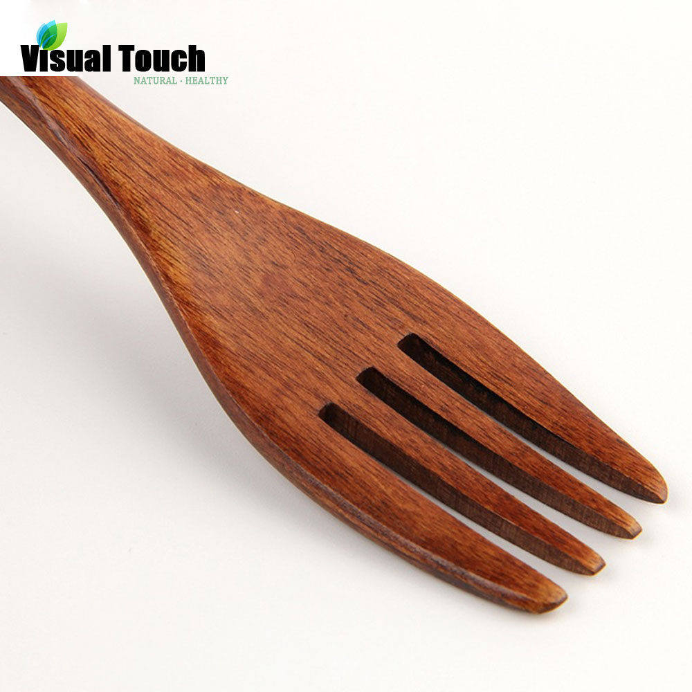 Wooden Food Dessert Fork Wood Forks Dinner Fork Cutlery Tableware Lovers Wooden Flatware Fruit Cake Forks
