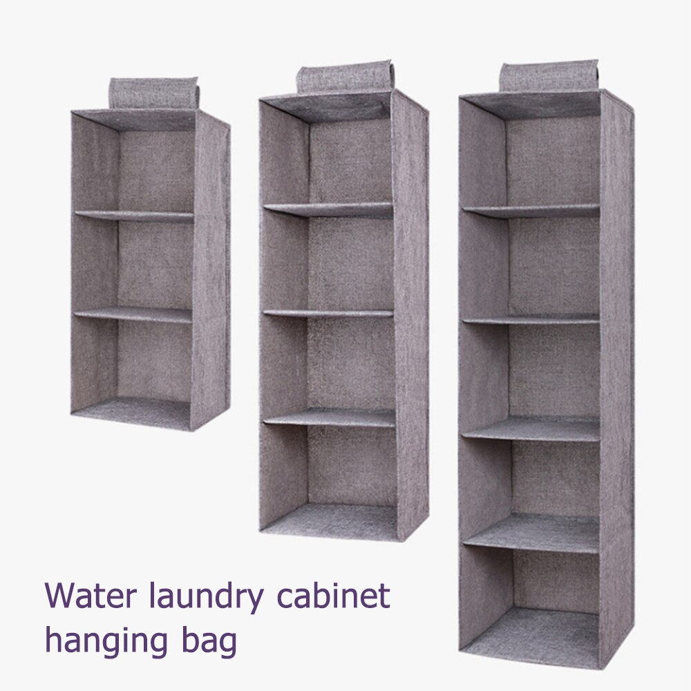 Hanging Wardrobe Storage Cabinets Hanging Bag Folding Portable Multi-Layer Linenette 3/4/5 Layers Organiser Space Saver