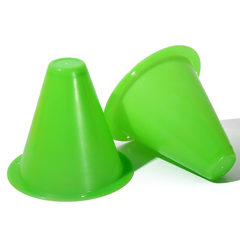 10 pieces/lot skating marker cone roller football soccer marker cup speed training equipment slalom roller skate pile marking cup