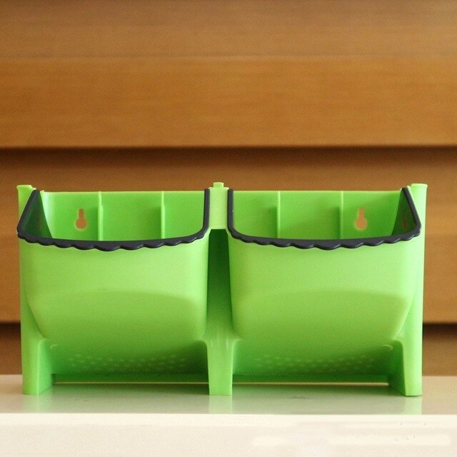 Wall Hanging Garden Planter Flower Pots Vertical Grow Vegetable Garden Room Wall Mount Hanging Box Planting Home Supplies: green-flower pot
