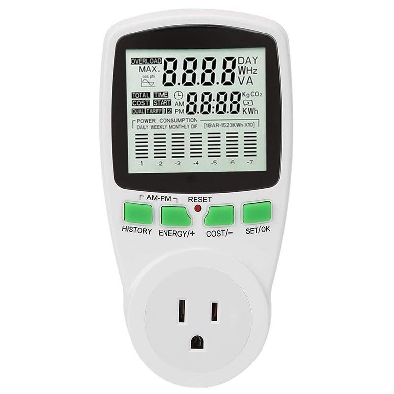 Smart Energy Meter Power Meter Power Meter Power KWh Measurement Socket Analyzer Electric Power Monitor