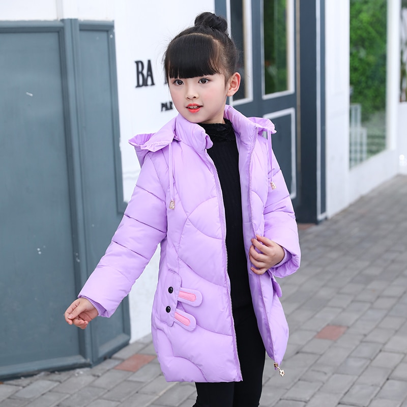 Veste d'hiver pour bébés filles | Manteaux chauds, vêtements épais pour enfants, imprimé lapin, vêtements unisexe vêtements d'extérieur