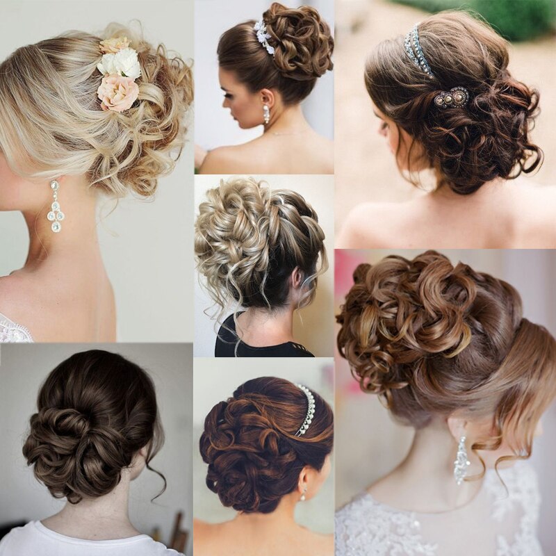 LUPU Synthetische Haarknoten Kamm Clip in Lockige Chignon Haarnadel Synthetische Falsche Haar Schwanz Erweiterung Haar Stück Für Frauen