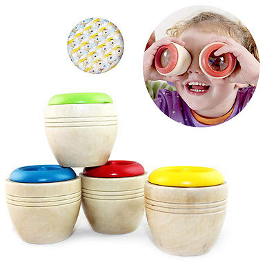 Neue Holz Bildungs Magie Kaleidoskop Baby Kind Kinder Lernen Puzzle Spielzeug