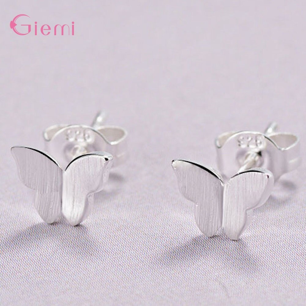 Cute Cartoon 925 Sterling Silver Orecchini Con Perno Coniglio Star Farfalla Della Piuma Gioelleria Raffinata E Alla Moda Delle Donne Della Ragazza Bambino Brithday Regalo