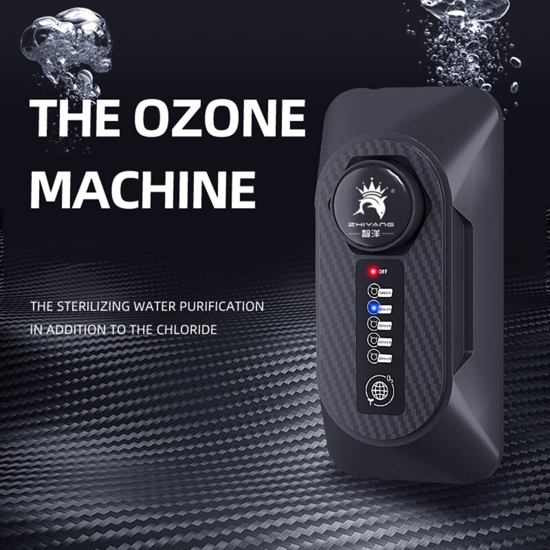 120mg Adjustable Air Water Ozonizer Portable Aquarium Ozone Generator for Plant Fish Tank