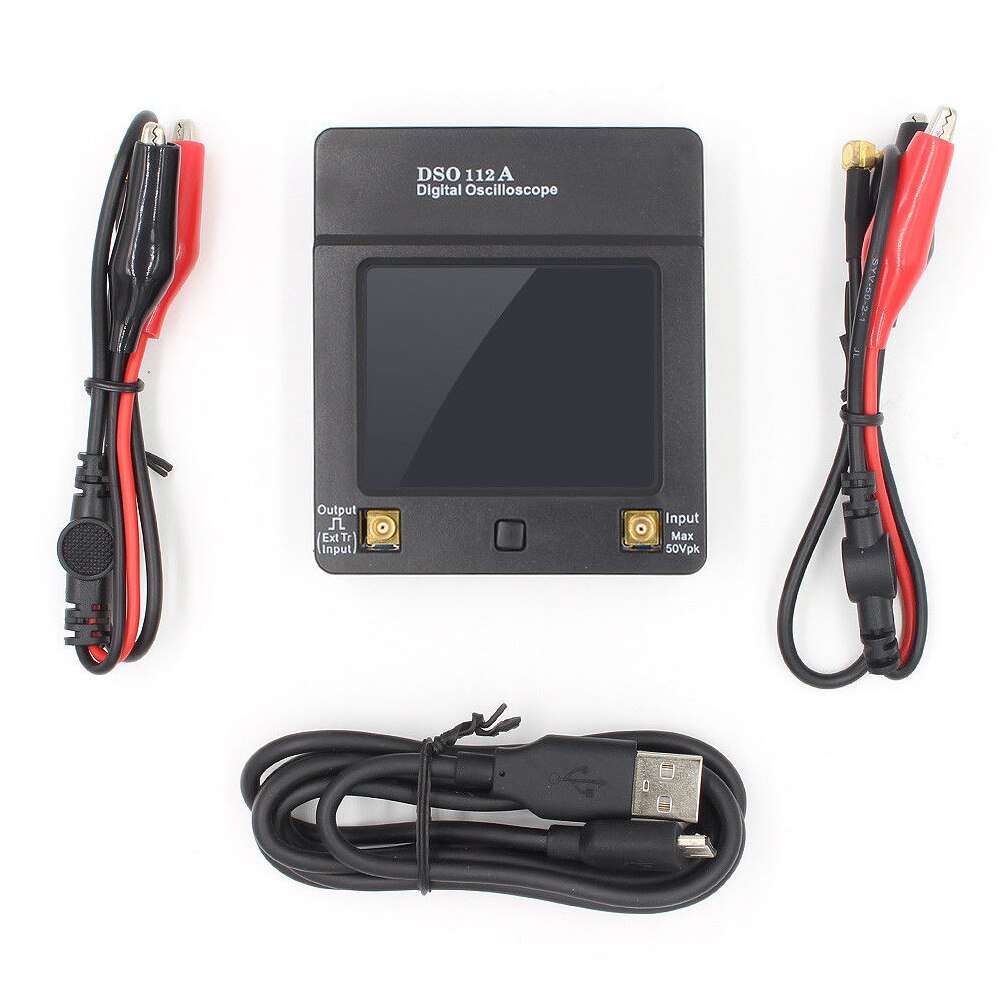 Dso 112a touchscreen mini usb duurzame draagbare analyser tools digitale opslag handheld 5 msps stabiele 2 mhz oscilloscoop: A