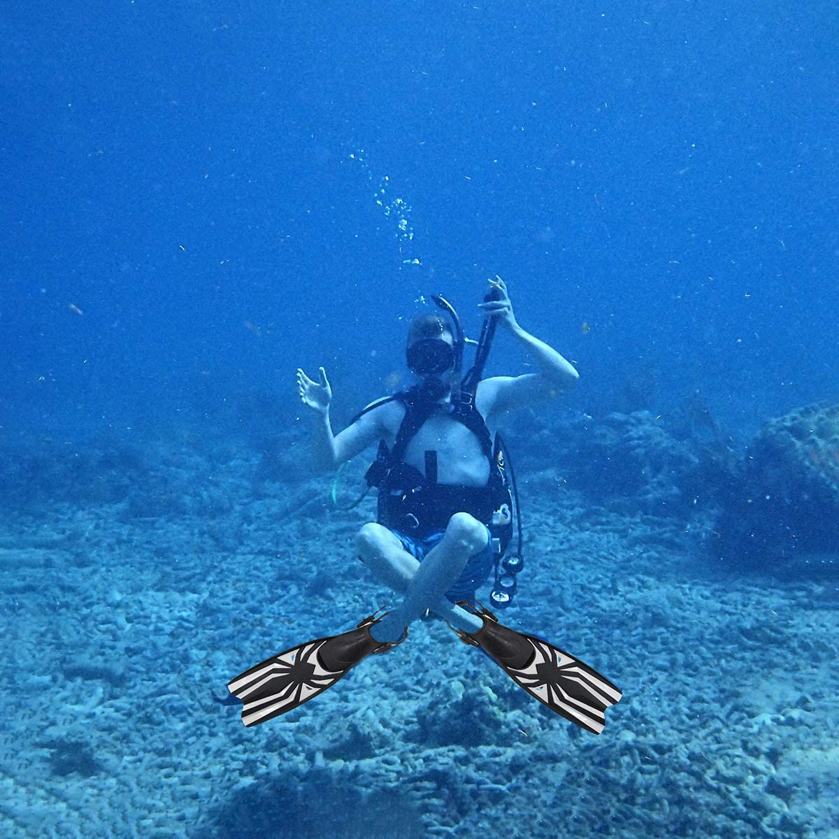 Duiken Flippers Scuba Vinnen Beschikbaar Voor Mannen &amp; Vrouwen Snorkel Flippers Met Open Hakken Lange Zwemmen Vinnen Met Verstelbare Bandjes