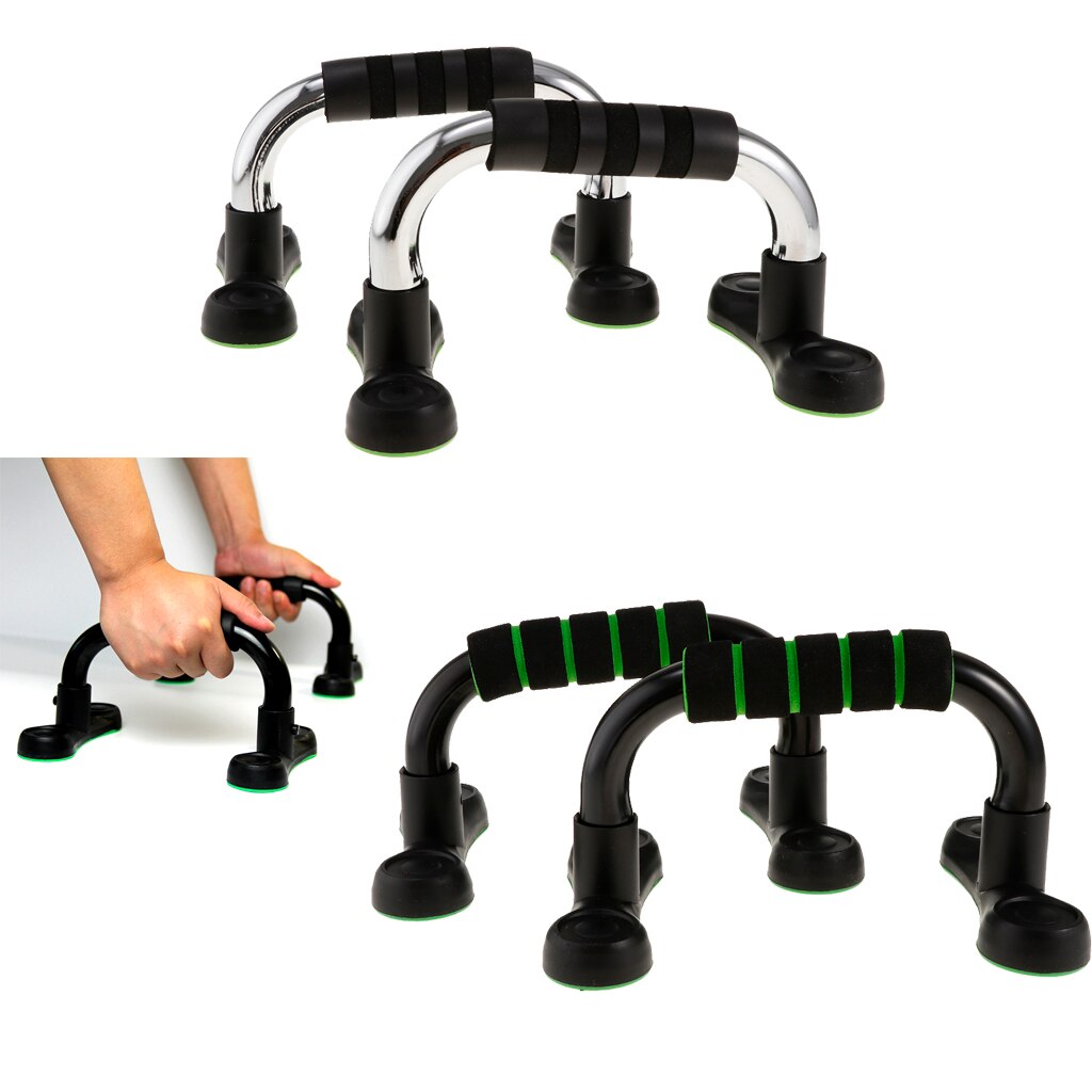 1 Paar Staal Push Up Bars Borst Spier Pushup Stands Met Foam Grips